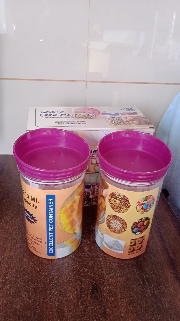 Plastic Premium Quality Kitchen Food Containers Set (1200ml Approx, Set Of 2 Pc) Plastic Premium Quality Kitchen Food Containers Set (1200ml Approx, Set Of 2 Pc)